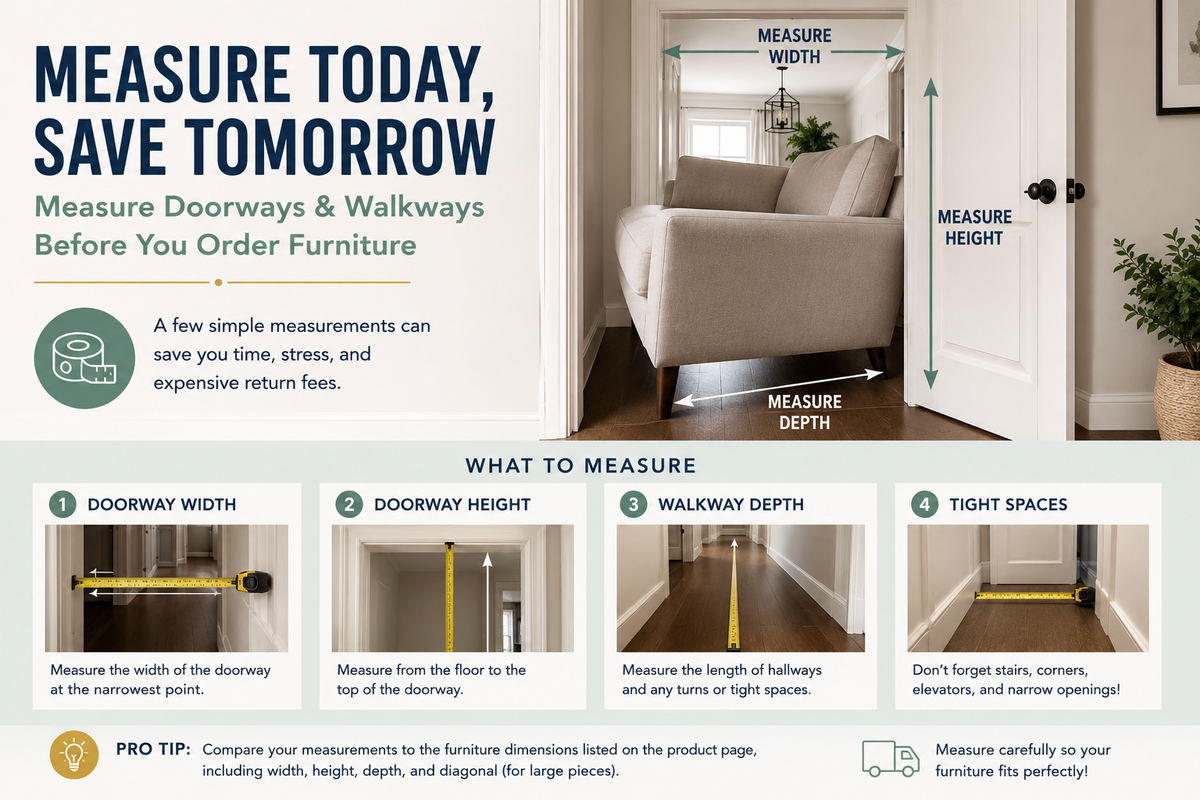 How to measure for furniture delivery