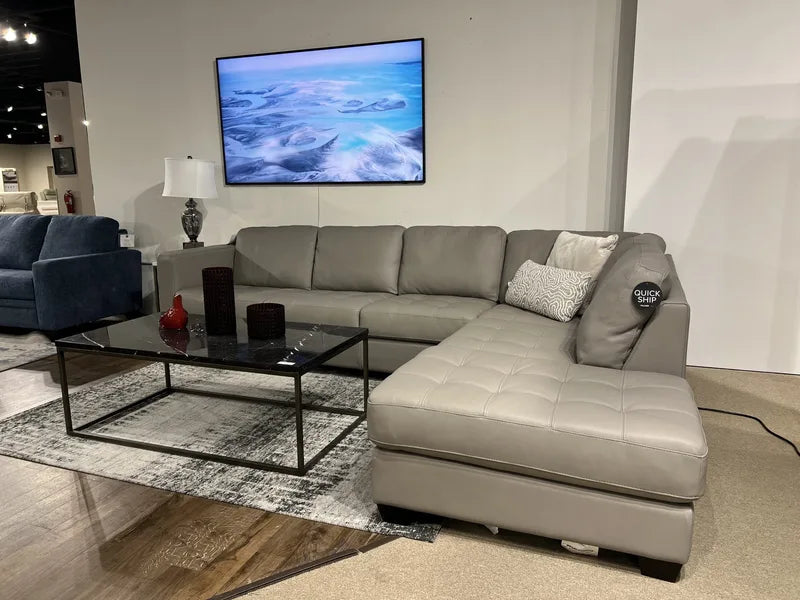 Leather Furniture on the floor at The Sofa Store showroom in Towson